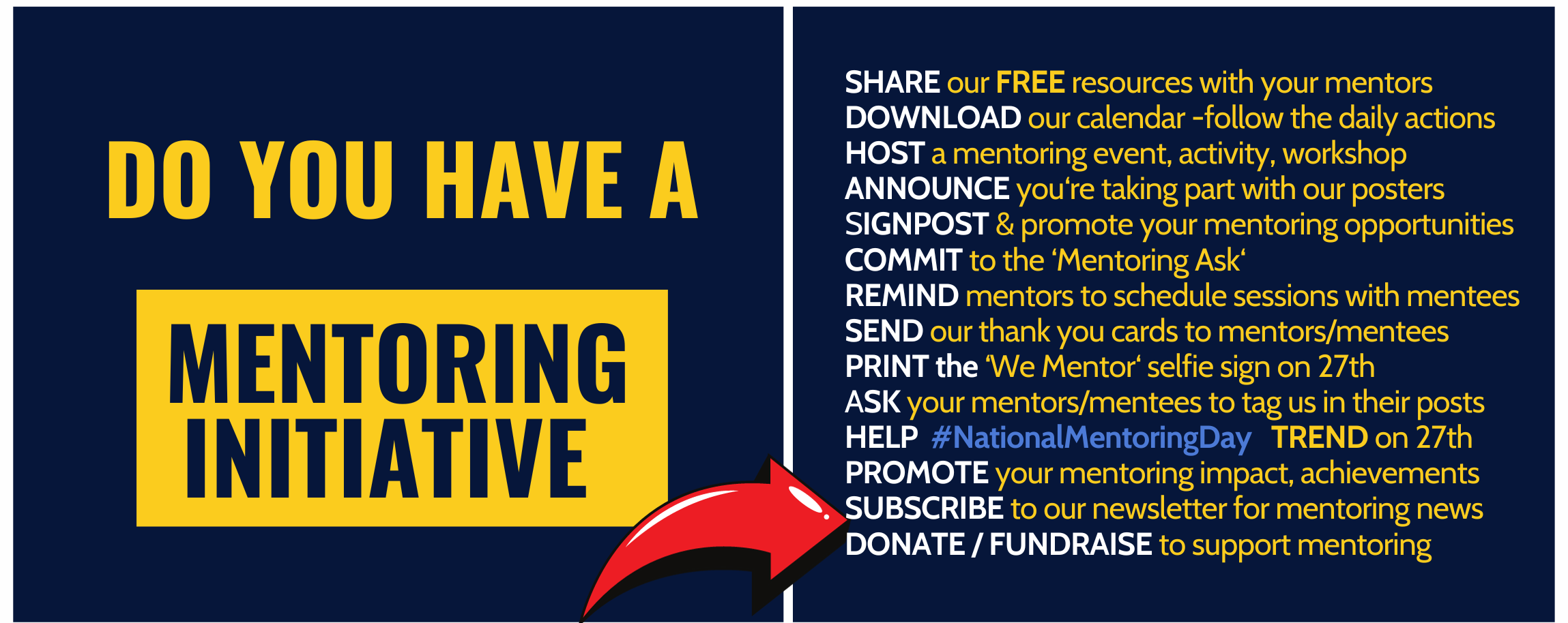 Do you have a mentoring initiative