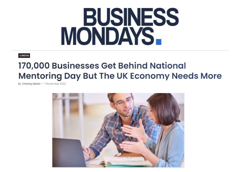 Business Mondays UK Economy Needs More Mentors - 2022