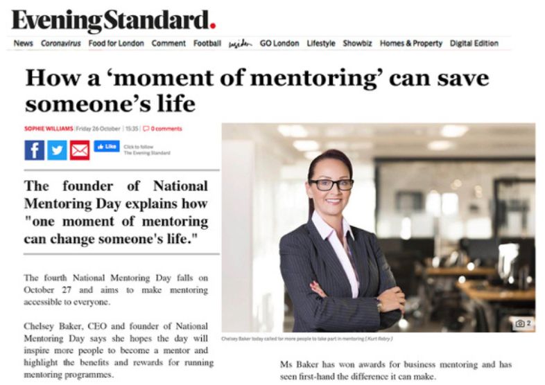 Evening Standard - Mentoring Can Save Lives