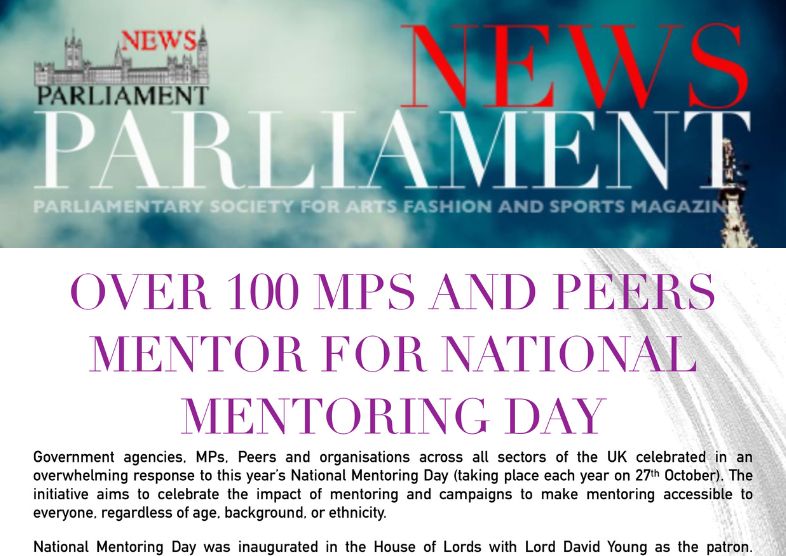 Parliament News - 100 MPs Mentor
